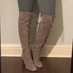 Vince Camuto Thanta Suede Boots Over the Knee